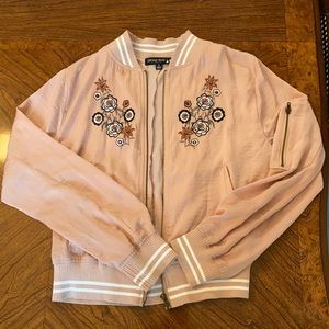 Light Pink Bomber Jacket